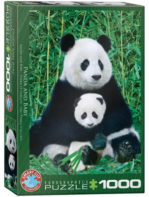 Obrázok produktu pre Eurographics Panda & Baby, 1000 kusov, Zvieratá