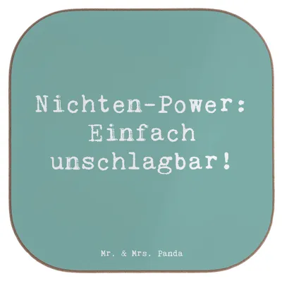 Produktbild von Mr. & Mrs. Panda Untersetzer für Gläser Spruch Nichte Power - Meeresbrise - Geschenk, Dankeschön, Verwandte, Holzuntersetzer, Verwandtschaft, herzerwärmende Sprüche