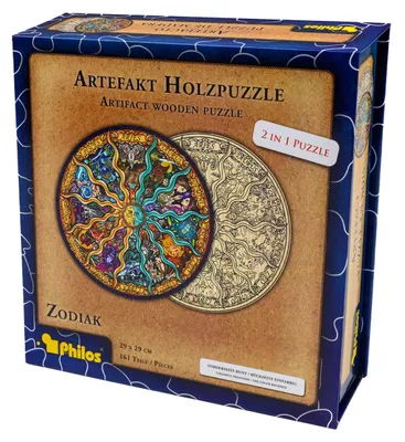 Immagine prodotto di Philos Artefact Zodiac - Puzzle di legno 2 in 1 da 161 pezzi (+)
