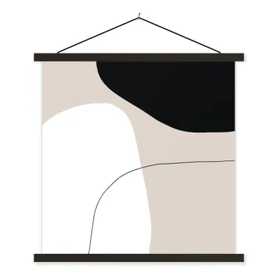 Produktbild von MuchoWow® Textilposter Formulare - Abstrakt - Gestaltung 40x40 cm mit schwarzem Rahmen - Fotos