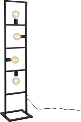 Produktbild von Stehleuchte 142cm Stehlampe Standleuchte Stand Lampe Metall 4-flammig [lux.pro]