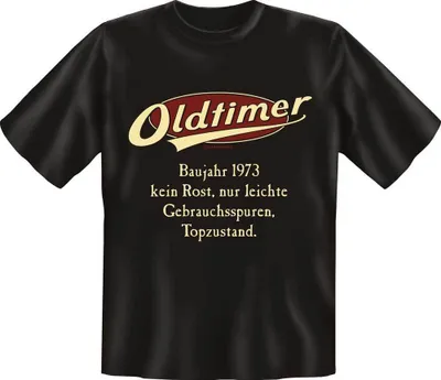 Immagine prodotto di 1973 auto d'epoca senza ruggine - Maglietta divertente, Taglie S-M-L-XL-XXL M