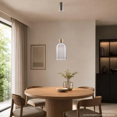 Produktbild von Charlice Pendelleuchte LED Asteiche geölt, KI-generiertes Bild
