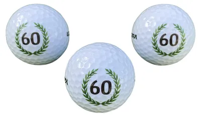 Produktbild von Set mit 3 Golfbällen mit Geburtstagsmotiv