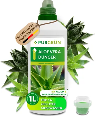 Produktbild von Purgrün Aloe-Vera-Dünger | Flüssigdünger für Sukkulenten | 1L