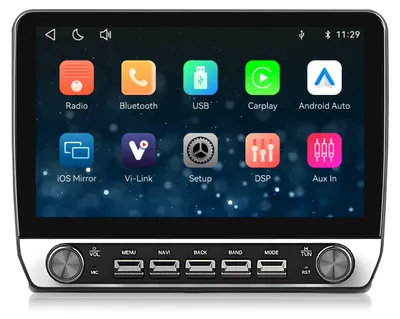 Immagine prodotto di Autoradio da 10,1 pollici per Fiat Ducato, Peugeot Boxer e Citroen Jumper dal 2006 al 2025, con doppi controlli rotativi, CarPlay e Android Auto wireless, Bluetooth e sistema operativo Linux