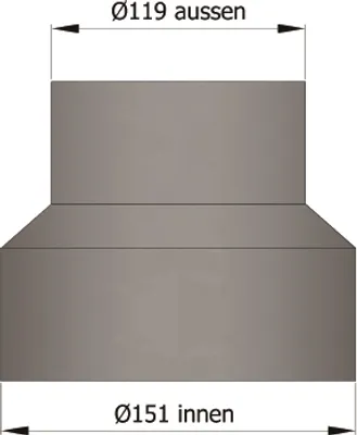 Produktbild von Reduzierung 150/130 Mm, Schwarz
