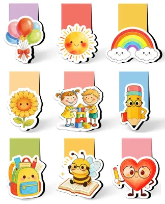 Productafbeelding van Set van 9 Magnetische Lesezeichen voor Kinderen