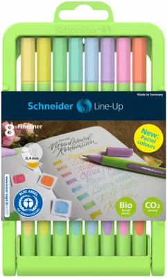 Image de Schneider 50-191088 Fineliner Line-Up - 0,4 mm, 8 pièces, pastel assorti