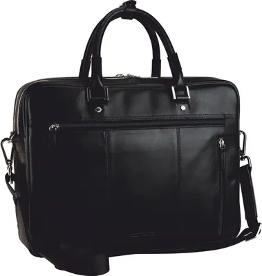 Produktbild von LEONHARD HEYDEN Leder Aktentasche Henkeltasche mit Laptopfach Montreal Zipped Briefcase 2 Compartments Black schwarz