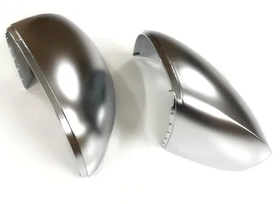 Productafbeelding van Spiegelhuis links/rechts voor VW Tiguan 5N, modeljaren 2007-2016, met aluminiumlook