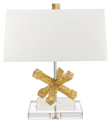 Obrázek produktu pro Stolní lampa, ocel, zlatá, v. 50,8 cm