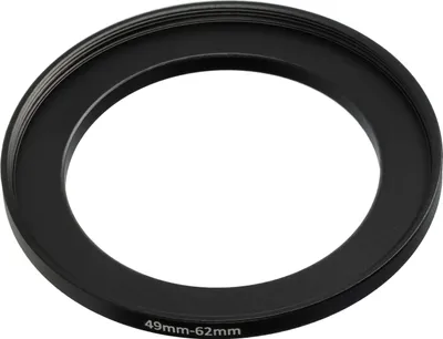 Produktbild von vhbw Step-Up-Ring Adapter 49mm - 62mm für Kamera Objektiv - Filteradapter, Metall Schwarz
