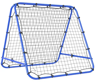 Produktbild von HOMCOM Fußball Rebounder Kickback Tor beidseitiger Rückprallwand Netz Stahl