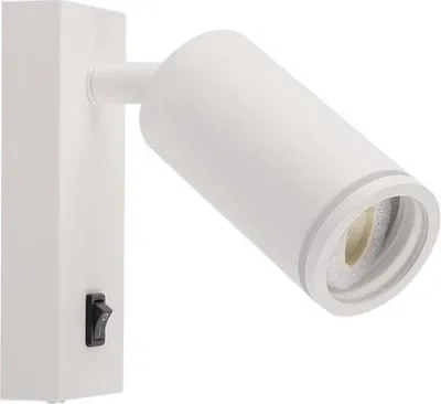Produktbild von Weiße Wandleuchte mit Schalter für GU10 Glühbirne
