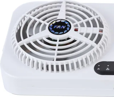 Produktbild von Abluftventilator für Lüftungsschlitze, 2,4 V, USB-Aufladung, 3-stufig einstellbar, hitzebeständig, für Zuhause, Automobil