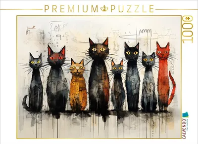Produktbild von CALVENDO Puzzle Cats | 1000 Teile Lege-Größe 64x48cm Foto-Puzzle für glückliche Stunden