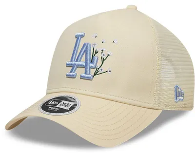 Produktbild von New Era Women MLB 9FORTY Floral Trucker Cap Los Angeles Dodgers pastel beige