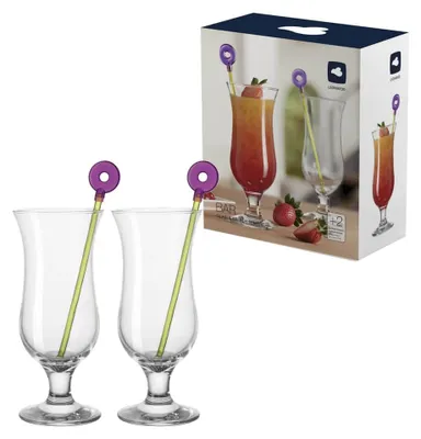 Image de Verres à cocktail Leonardo avec cuillère, ensemble de 4 pièces