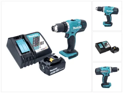 Produktbild von Makita DDF 453 RT1 Akku Bohrschrauber 18 V 42 Nm + 1x Akku 5,0 Ah + Ladegerät
