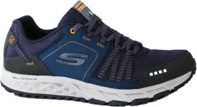 Produktbild von Skechers Escape Plan - Navy / Orange Leder/Synthetik Größe: 45 Normal