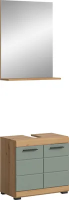 Productafbeelding van xonox.home Badkamercombinatie Scout, imitatie eikenhout, afmetingen: 60x191x34 cm