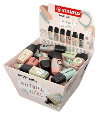 Zdjęcie produktu dla STABILO 07/50-11-1 Zakreślacz STABILO BOSS MINI Naturevibes, opakowanie 50 szt
