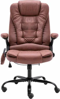 Produktbild von vidaXL Bürostuhl mit Massagefunktion Hellbraun Wildleder-Optik