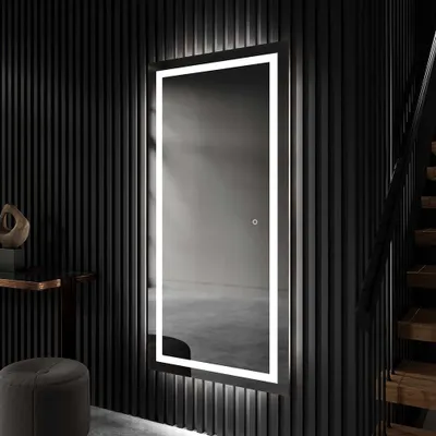Obrázok produktu pre Moderne zrkadlo do kupelne s osvetlenim LED 80x200 cm | Velke zrkadlo na stenu do chodby | Farba LED: Biela studená 7000K | Spínač podsvietenia: Senzorický | PIO015