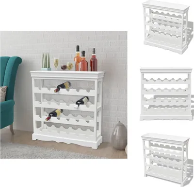 Obrázek produktu pro vidaXL Vinotéka Abreu White - Stojany na víno