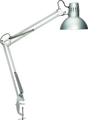 Produktbild von MAUL Tischleuchte MAULstudy E27 LED 3.000 K Klemmfuß silber