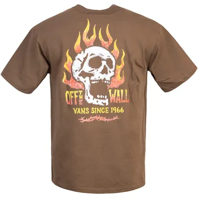 Produktbild von Vans Off The Wall Fever T-Shirt Herren (DE/NL/SE/PL, Alphanumerisch, L, Regular, Regular, Vintage Cocoa)