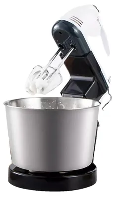 Produktbild von Elektrischer Standmixer, 100W Leistung, 2L Schüsselkapazität, 7-stufig einstellbar, Edelstahl und lebensmittelechter Kunststoff,