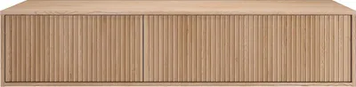Produktbild von Hängeschrank für Waschbecken, geriffelt – Hell natur – 150 cm – ARNEGA