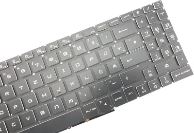 Immagine prodotto di DEUTSCHE - Tastiera Keyboard Black, illuminazione RGB compatibile con MSI GF66 Thin 11UE-063