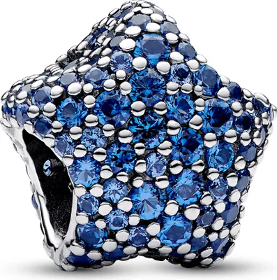 Produktbild von Moments Stern Charm, Sterlingsilber, Schmuckkristalle von PANDORA