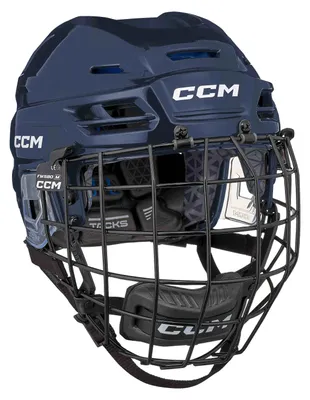 Produktbild von Helm CCM Tacks 310 Combo (mit Gitter) navy S