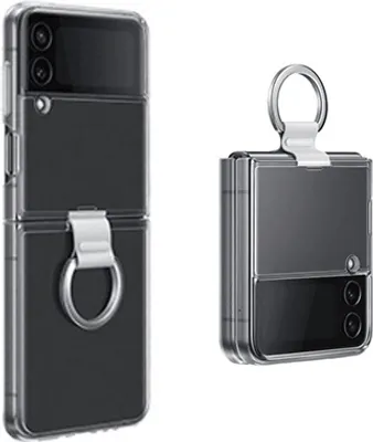 Produktbild von Samsung Clear Cover with Ring für Galaxy Z Flip4, Transparent Handyhülle