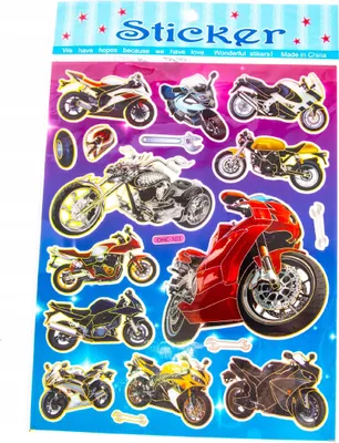 Zdjęcie produktu dla Naklejki Dla Dzieci Motocykle Motory