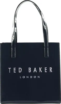 Image de Ted Baker sac à main Caarisa Crinkle Printed Icon Bag Navy bleu marine