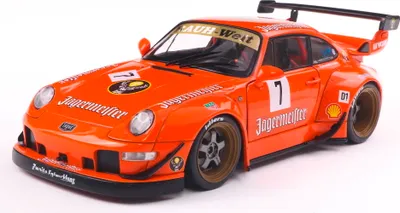 Image de Solido Modèle réduit de voiture échelle 1:18 Porsche RWB BODYKIT JÄGERMEISTER orange 2020 S1808506