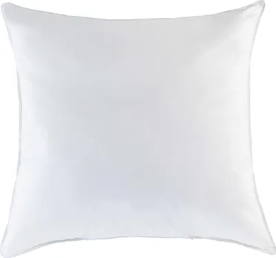 A white pillow on a white background.