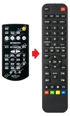 Produktbild von Ersatz Fernbedienung für Onkyo RC-823S | CR-245 | CR-255 | CS-245 | CS-255 | CS-345