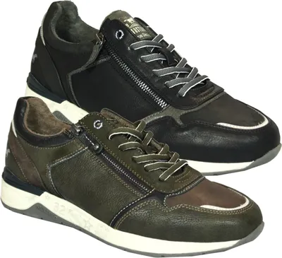 Produktbild von Mustang Herren Schnürschuhe Sneaker Halbschuhe 4164-303, Größe:44 EU, Farbe:Schwarz
