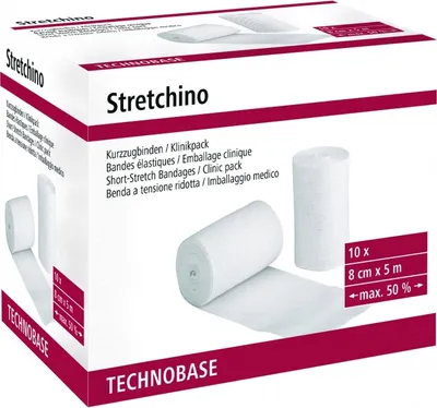 Produktbild von KERBL Kurzzugbinden Stretchino, 5 m x 8 cm, 5 m x 8 cm