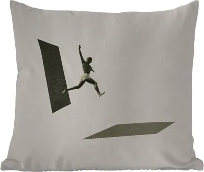 Produktbild von MuchoWow® Outdoor Kissen - Jahrgang - Mann - Design - 50x50 cm - Wetterfest - Lounge Kissen - Komfortabel - Kissen mit Bild