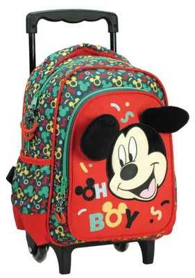 Obrázek produktu pro Dětský batoh s kolečky, motiv Mickey Mouse, rozměry 30 cm