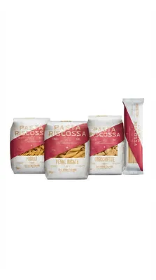 Produktbild von Italienische Pasta Probierbox 4er – Premium Nudeln Set aus Apulien – Spaghettoni, Fusilli, Penne, Orecchiette – 4x 500g