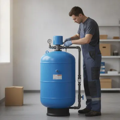 Obrázok produktu pre Tlaková expanzná nádoba - vodárenské systémy - 50l; 10bar; 1"; závesná