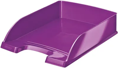 Zdjęcie produktu dla Tacka na listy Wow A4 plastikowa fioletowa opakowanie 5 szt